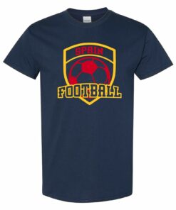 Spain Football - Soccer Sports Competition Shirt Sweatshirt Pullover Hoodie Reprinted Full Color Full Size