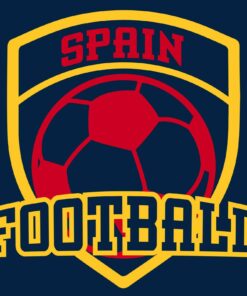 Spain Football - Soccer Sports Competition Shirt Sweatshirt Pullover Hoodie Reprinted Full Color Full Size