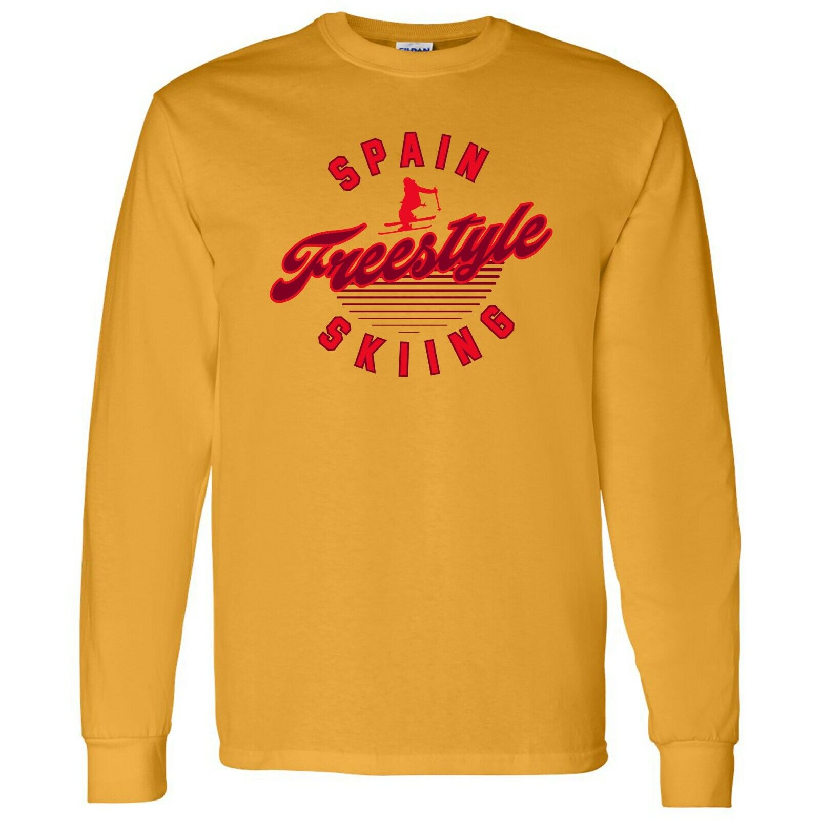 Spain Freestyle Skiing - Winter Sports Shirt Sweatshirt Pullover Hoodie Reprinted Full Color Full Size