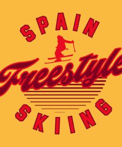 Spain Freestyle Skiing - Winter Sports Shirt Sweatshirt Pullover Hoodie Reprinted Full Color Full Size