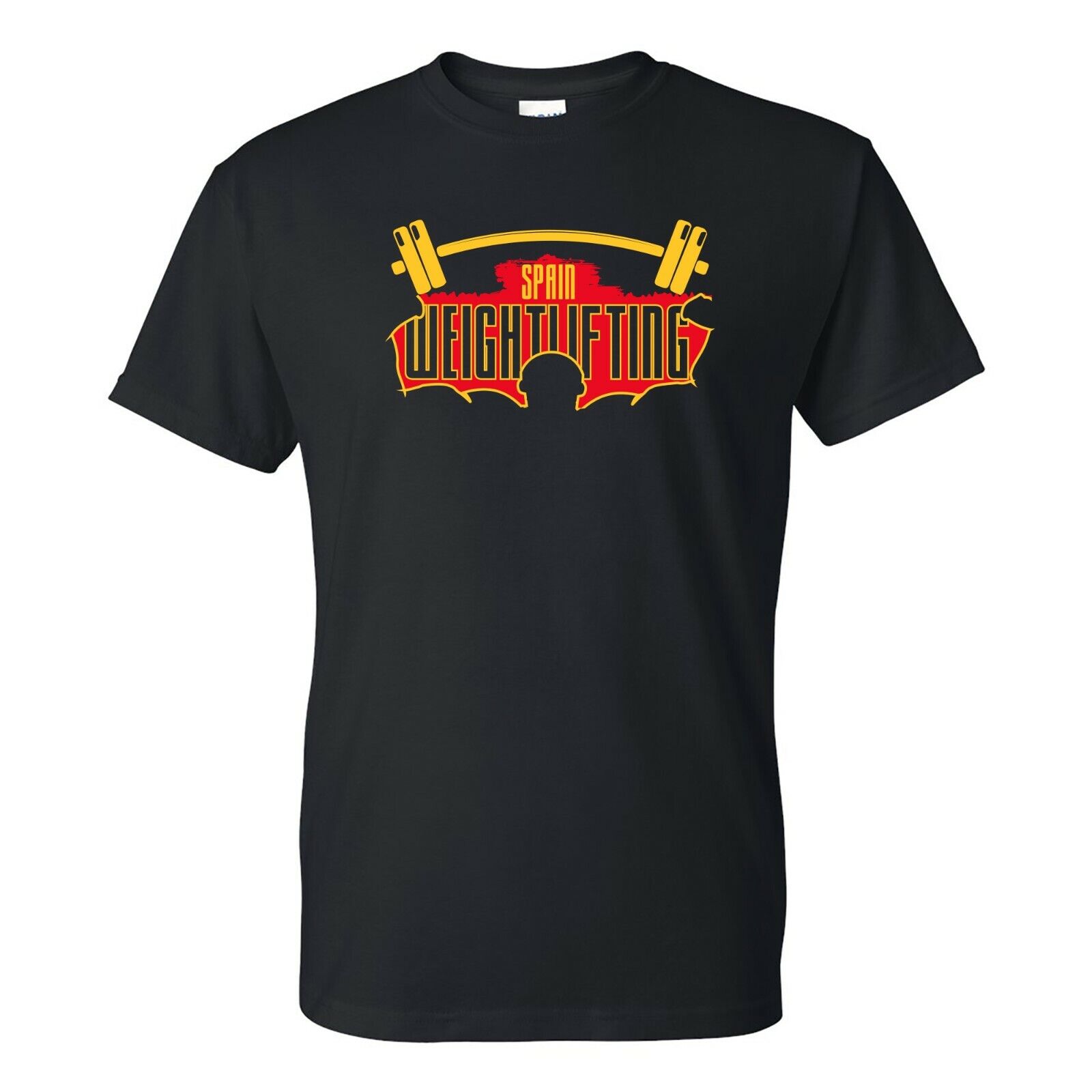 Spain Weightlifting - Training Exercise Competition Shirt Sweatshirt Pullover Hoodie Reprinted Full Color Full Size