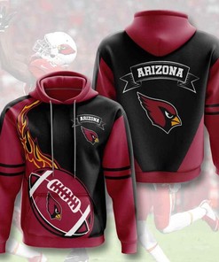 Sports American Football Nfl Arizona Cardinals 3D All Over Print Zip Up Hoodie Option