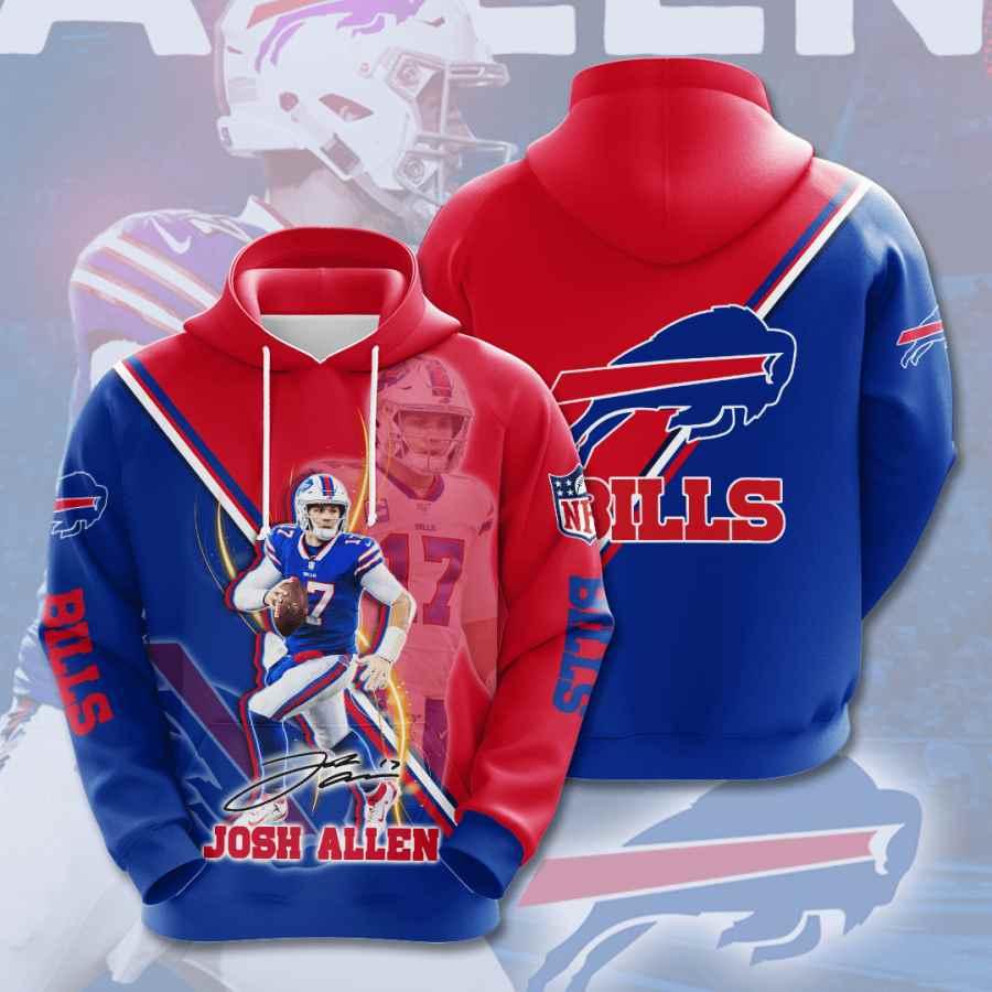 Sports American Football Nfl Buffalo Bills Josh Allen 3D All Over Print Zip Up Hoodie Option