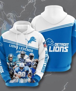 Sports American Football Nfl Detroit Lions 3D All Over Print Zip Up Hoodie Option