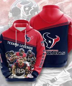 Sports American Football Nfl Houston Texans 3D All Over Print Zip Up Hoodie Option