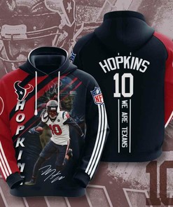 Sports American Football Nfl Houston Texans Deandre Hopkins 3D All Over Print Zip Up Hoodie Option