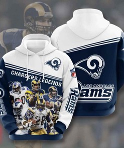 Sports American Football Nfl Los Angeles Rams 3D All Over Print Zip Up Hoodie Option