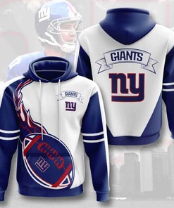 Sports American Football Nfl New York Giants 3D All Over Print Zip Up Hoodie Option