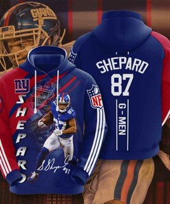 Sports American Football Nfl New York Giants Sterling Shepard 3D All Over Print Zip Up Hoodie Option