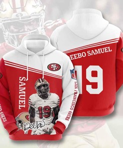 Sports American Football Nfl San Francisco 49Ers Deebo Samuel 3D All Over Print Zip Up Hoodie Option