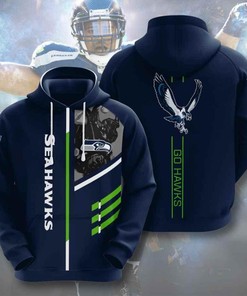 Sports American Football Nfl Seattle Seahawks 3D All Over Print Zip Up Hoodie Option