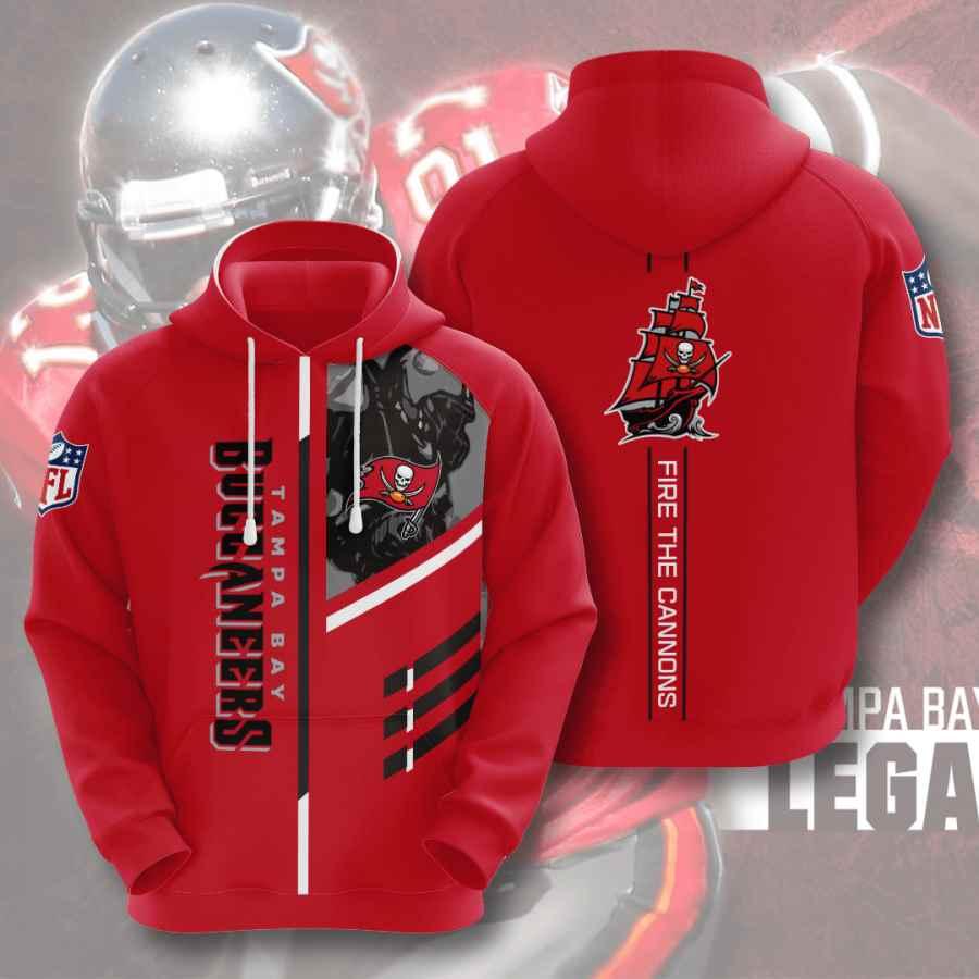 Sports American Football Nfl Tampa Bay Buccaneers 3D All Over Print Zip Up Hoodie Option