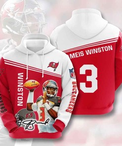 Sports American Football Nfl Tampa Bay Buccaneers Jameis Winston 3D All Over Print Zip Up Hoodie Option
