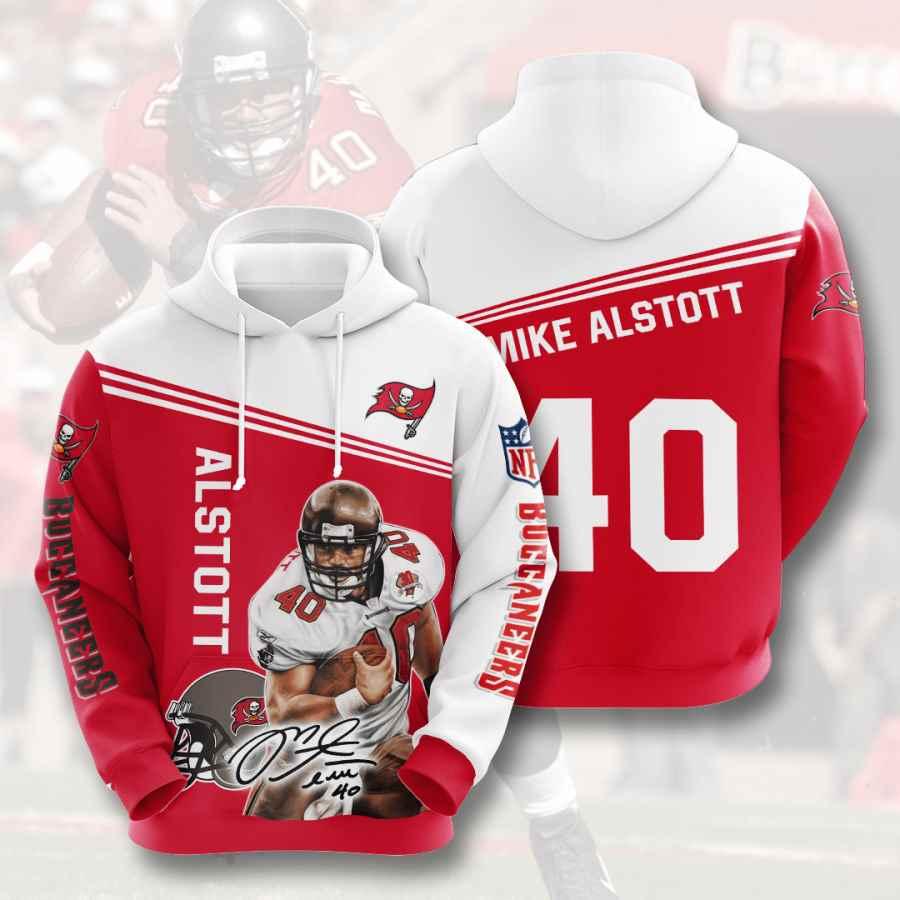 Sports American Football Nfl Tampa Bay Buccaneers Mike Alstott 3D All Over Print Zip Up Hoodie Option
