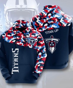 Sports American Football Nfl Tennessee Titans 3D All Over Print Zip Up Hoodie Option