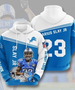 Sports American Nfl Detroit Lions Darius Slay 3D All Over Print Zip Up Hoodie Option