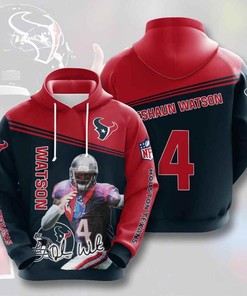 Sports American Nfl Houston Texans Deshaun Watson 3D All Over Print Zip Up Hoodie Option