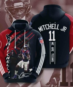 Sports American Nfl Houston Texans Steven Mitchell Jr 3D All Over Print Zip Up Hoodie Option