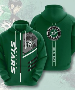 Sports Hockey Nhl Dallas Stars 3D All Over Print Zip Up Hoodie Option