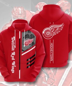Sports Hockey Nhl Detroit Red Wings 3D All Over Print Zip Up Hoodie Option