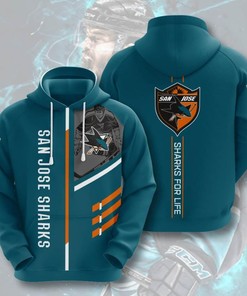 Sports Hockey Nhl San Jose Sharks 3D All Over Print Zip Up Hoodie Option