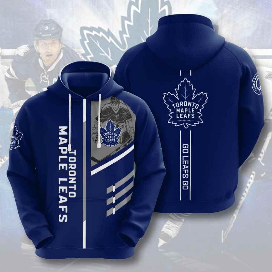 Sports Hockey Nhl Toronto Maple Leafs 3D All Over Print Zip Up Hoodie Option