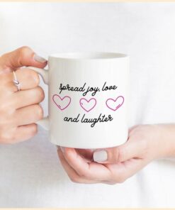 Spread Love Valentines Day Mug, Casual Valentine Mug, Womens Valentines Day Mug, Valentines Day Mug,