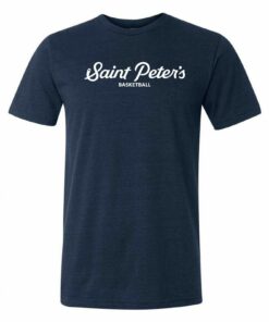 St Peter's Peacocks Script Basketball Lockup Triblend Shirt Sweatshirt Pullover Hoodie Reprinted Full Color Full Size