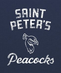 St Peter's University Peacocks Retro Script Triblend Shirt Sweatshirt Pullover Hoodie Reprinted Full Color Full Size