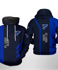 St. Louis Blues Nhl 3D All Over Print Zip Up Hoodie Option