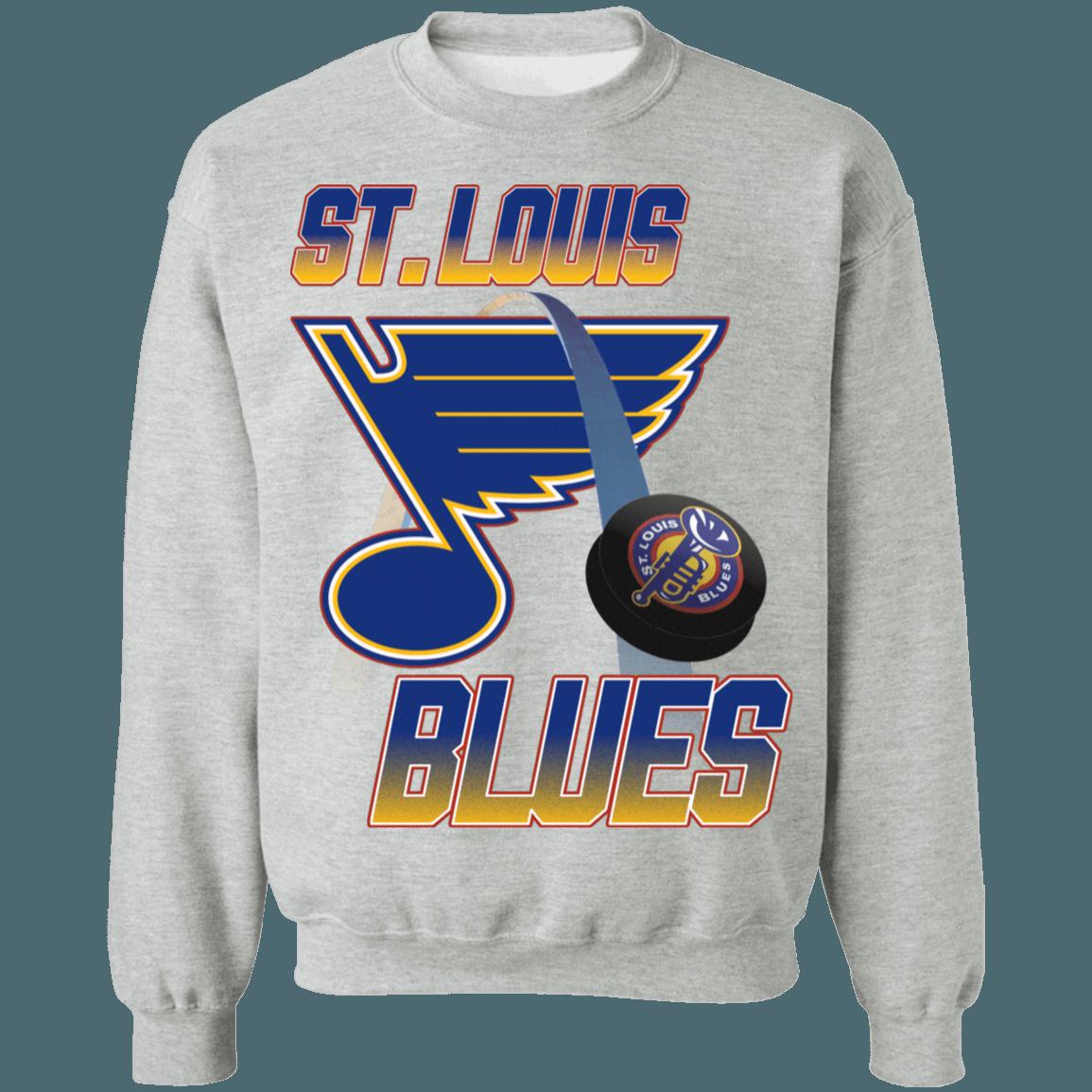 St.Louis Blues Vintage NHL Crewneck Sweatshirt Hoodie Shirt Gifts for Fans - Image 2