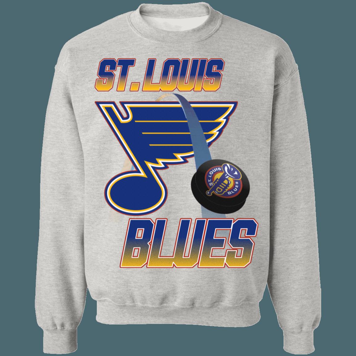 St.Louis Blues Vintage NHL Crewneck Sweatshirt Hoodie Shirt Gifts for Fans - Image 3