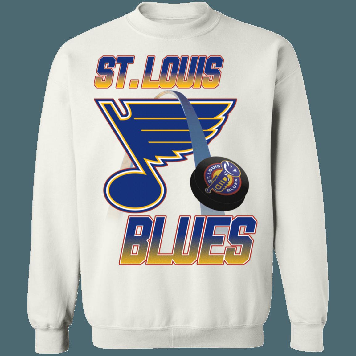 St.Louis Blues Vintage NHL Crewneck Sweatshirt Hoodie Shirt Gifts for Fans - Image 4