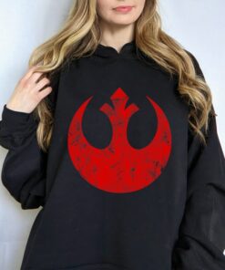 Star Wars Big Red Rebel Distressed Logo Graphic T-Shirt, Star Wars Fan Gift, Disneyland Vacation Trip Gift Unisex Adult Shirt Kid Tee