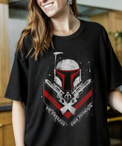 Star Wars Boba Fett No Threats Only Promises T-Shirt, Star Wars Disneyland Family Trip Vacation Gift Unisex Adult Shirt Kid Tee