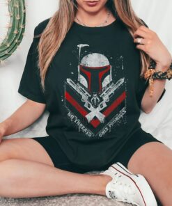 Star Wars Boba Fett No Threats Only Promises T-Shirt, Star Wars Disneyland Family Trip Vacation Gift Unisex Adult Shirt Kid Tee