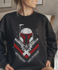 Star Wars Boba Fett No Threats Only Promises T-Shirt, Star Wars Disneyland Family Trip Vacation Gift Unisex Adult Shirt Kid Tee
