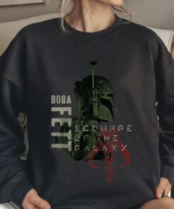 Star Wars Boba Fett Scourge of the Galaxy T-Shirt, Star Wars Disneyland Family Trip Vacation Gift Unisex Adult Shirt Kid Tee