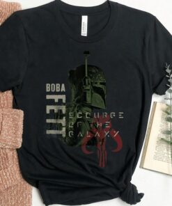Star Wars Boba Fett Scourge of the Galaxy T-Shirt, Star Wars Disneyland Family Trip Vacation Gift Unisex Adult Shirt Kid Tee