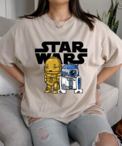 Star Wars Boba R2-D2 and C-3PO Cute Cartoon Graphic T-Shirt Disneyland Vacation Gift Shirt Unisex Adult Shirt Kid Tee Hoodie Sweatshirt