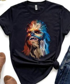 Star Wars Chewbacca Art Graphic T-Shirt Unisex Adult T-shirt Kid shirt Gift for Birthday Hoodie Toddler Tee Disneyland Vacation