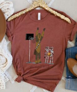 Star Wars Chewbacca Basketball Who Invited Him T-Shirt, Star Wars Fan, Galaxy's Edge, Disney World Tee Unisex Adult Shirt Kid Tee