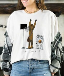 Star Wars Chewbacca Basketball Who Invited Him T-Shirt, Star Wars Fan, Galaxy's Edge, Disney World Tee Unisex Adult Shirt Kid Tee