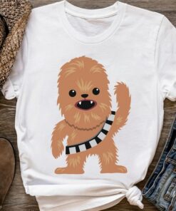Star Wars Chewbacca Cutie Cartoon Chewie Graphic Shirt, Galaxy's Edge Holiday Trip Unisex T-shirt Family Birthday Gift Adult Kid Toddler Tee