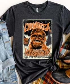 Star Wars Chewbacca Vintage Retro Concert Poster Shirt, Unisex T-shirt Family Birthday Gift Adult Kid Toddler Comfort Colors Tee