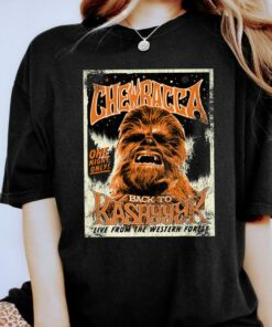 Star Wars Chewbacca Vintage Retro Concert Poster Shirt, Unisex T-shirt Family Birthday Gift Adult Kid Toddler Comfort Colors Tee