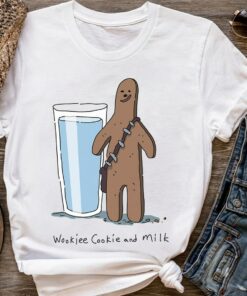 Star Wars Chewbacca Wookiee Cookie And Milk Shirt, Galaxy's Edge Holiday Trip Unisex T-shirt Family Birthday Gift Adult Kid Toddler Tee