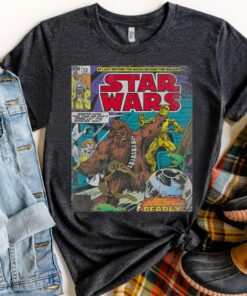 Star Wars Chewbacca Wookiee Win Retro Comics Book Cover Shirt, Galaxy's Edge Trip Unisex T-shirt Family Birthday Gift Adult Kid Toddler Tee