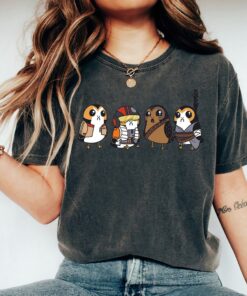 Star Wars Cute Porgs Dressed As Characters Portrait T-Shirt Disneyland Vacation Gift Shirt Unisex Adult Shirt Kid Tee Hoodie Sweatshirt
