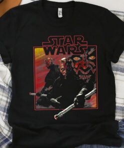 Star Wars Darth Maul Classic Movie Square Portrait T-Shirt Unisex Adult T-shirt Kid shirt Gift for Birthday Hoodie Toddler Tee